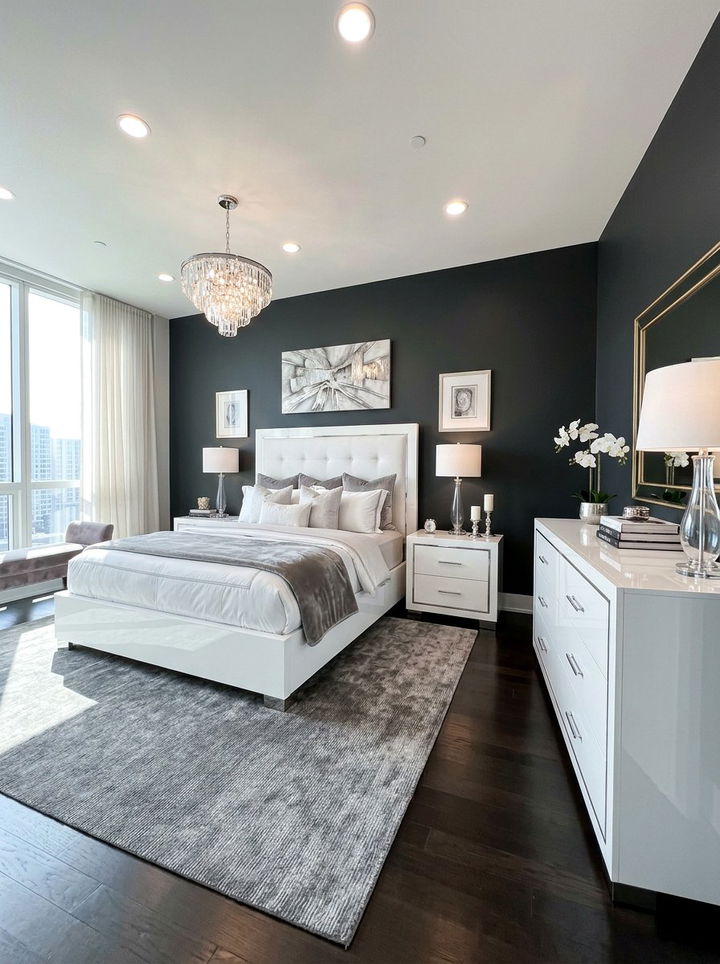 Glossy White Bedroom Furniture - 30 bedroom white furniture ideas