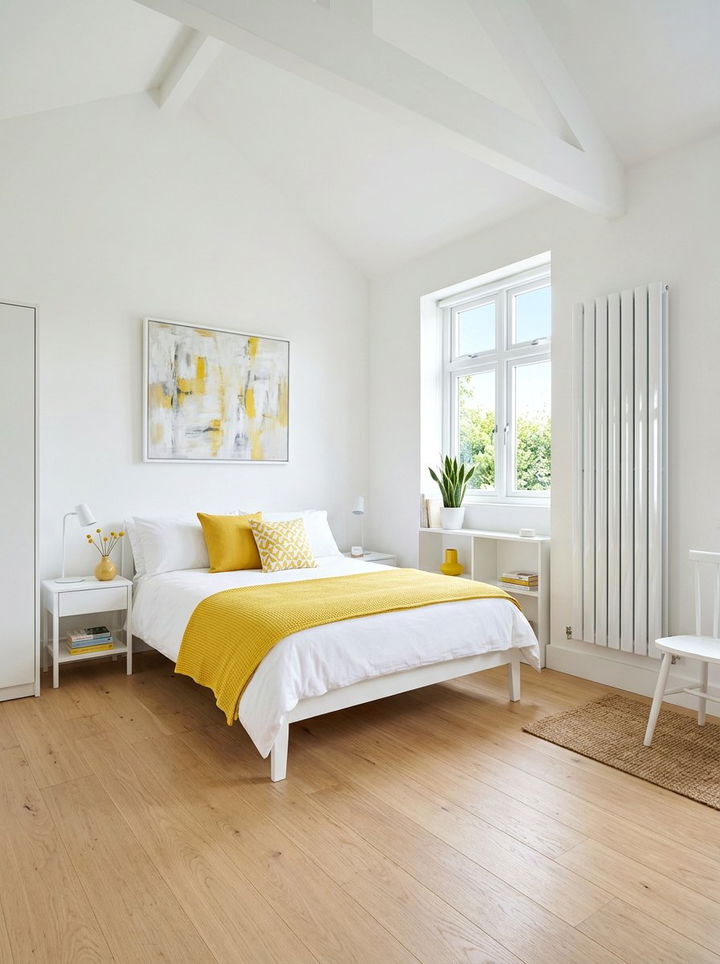 Glossy White Bedroom Heater - 30 bedroom heaters