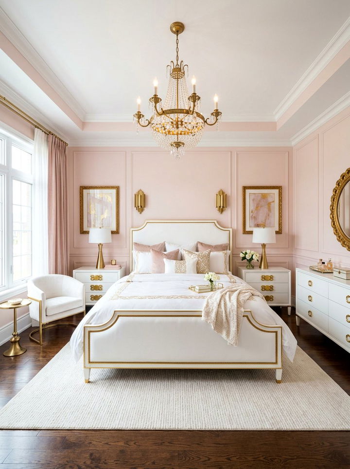 Gold Accent Bedroom - 30 elegant bedroom ideas