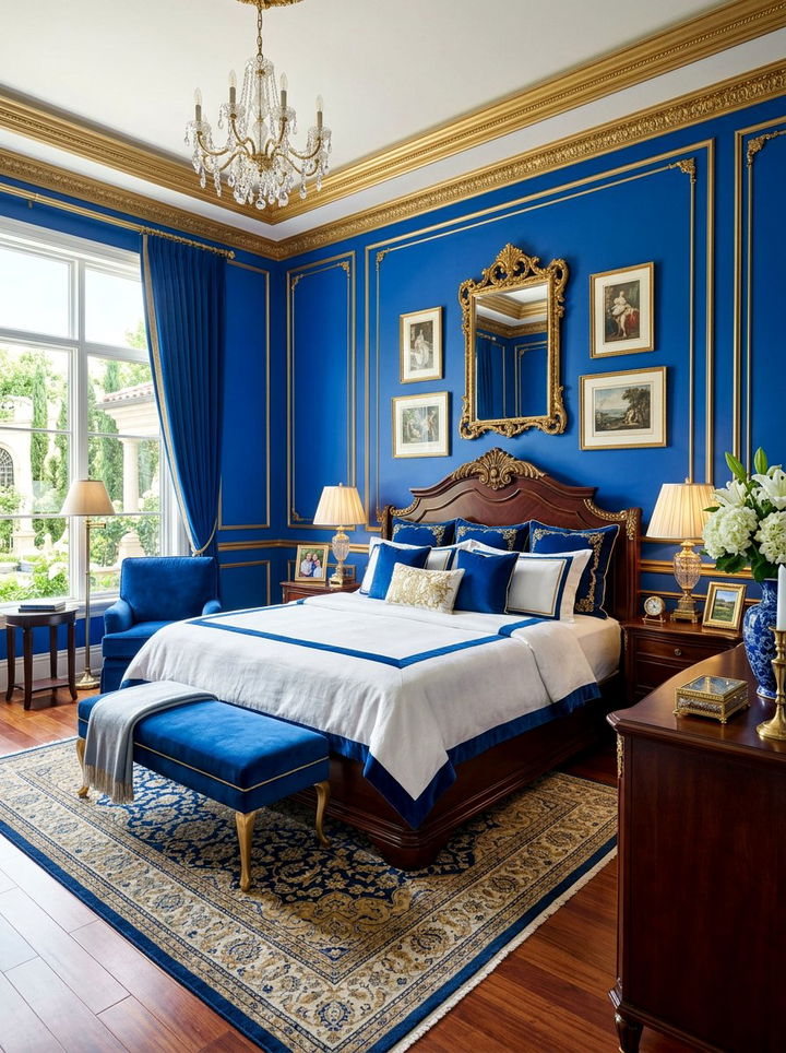 Gold And Sapphire Bedroom Decor - 30 sapphire bedroom ideas