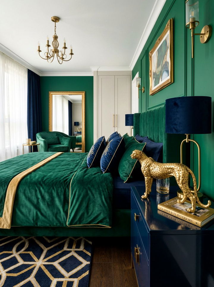 Gold Animal Figurine Nightstand - 30 bedroom figurines