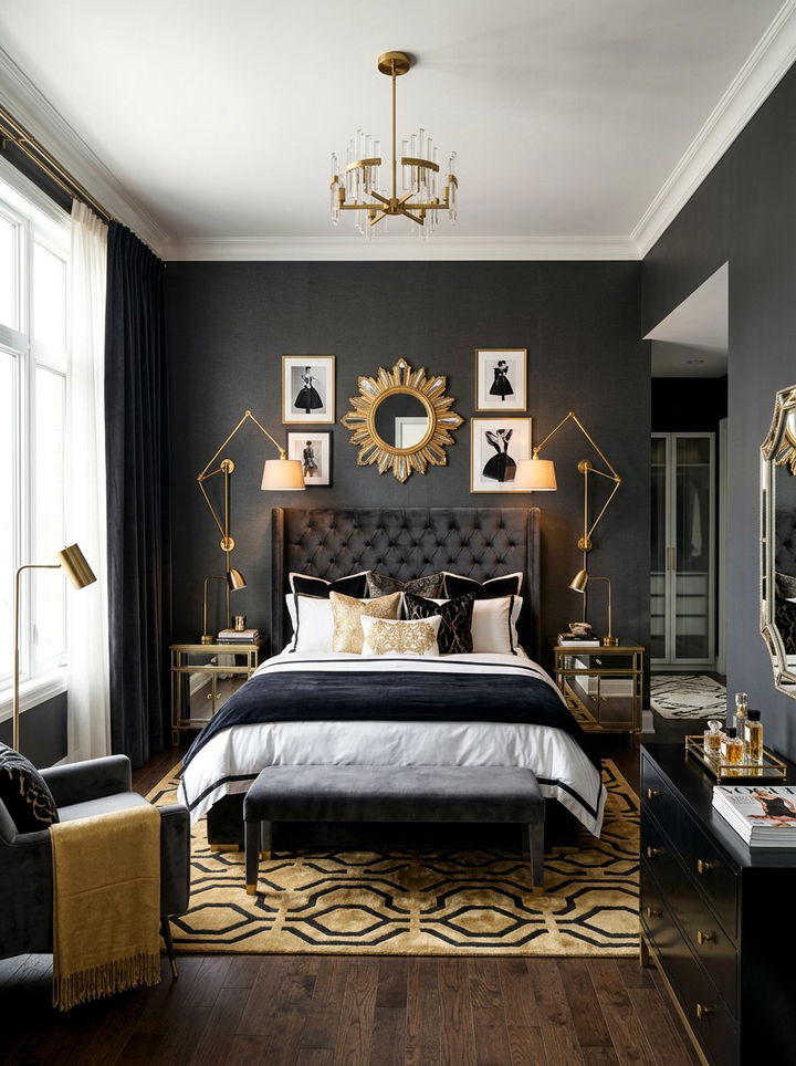 Gold Articulating Sconces - 30 bedroom wall lights