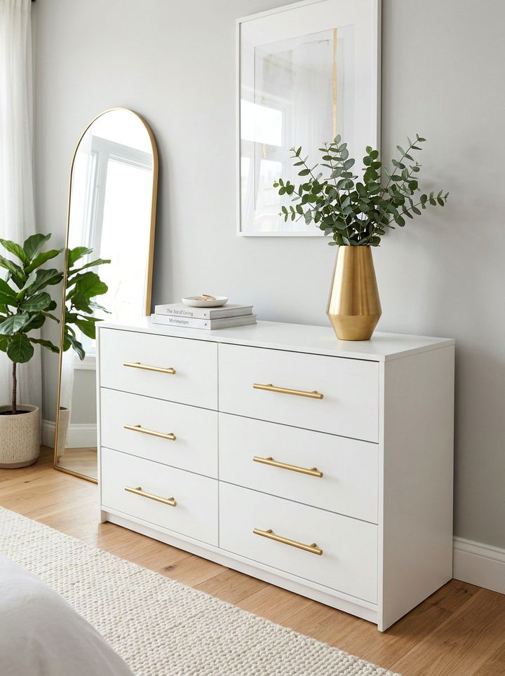 Gold Cabinet Hardware - 30 gold bedroom decor ideas