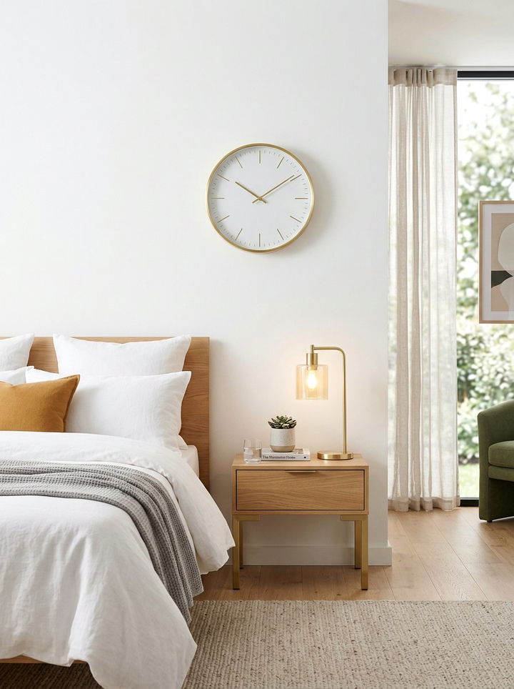 Gold Clock For Bedroom - 30 gold bedroom decor ideas