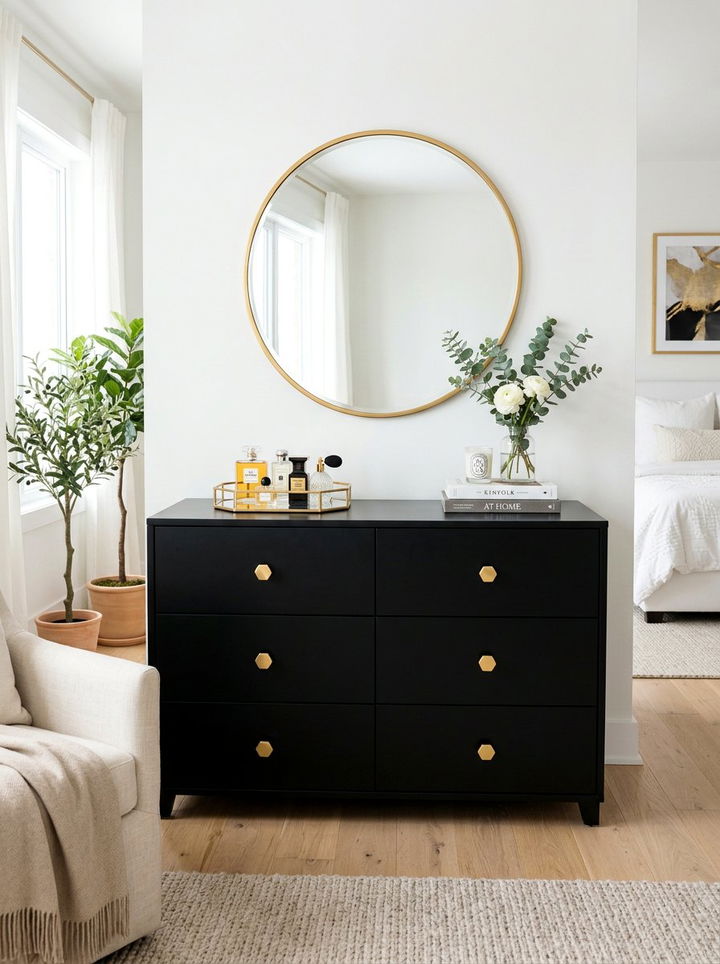 Gold Dresser Knobs - 30 gold accent bedroom ideas