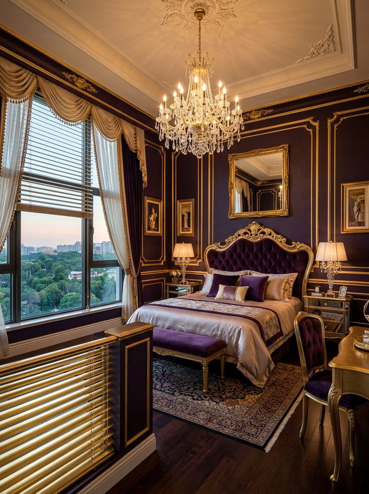 Gold Finish Venetian Blinds - 30 bedroom venetian blinds