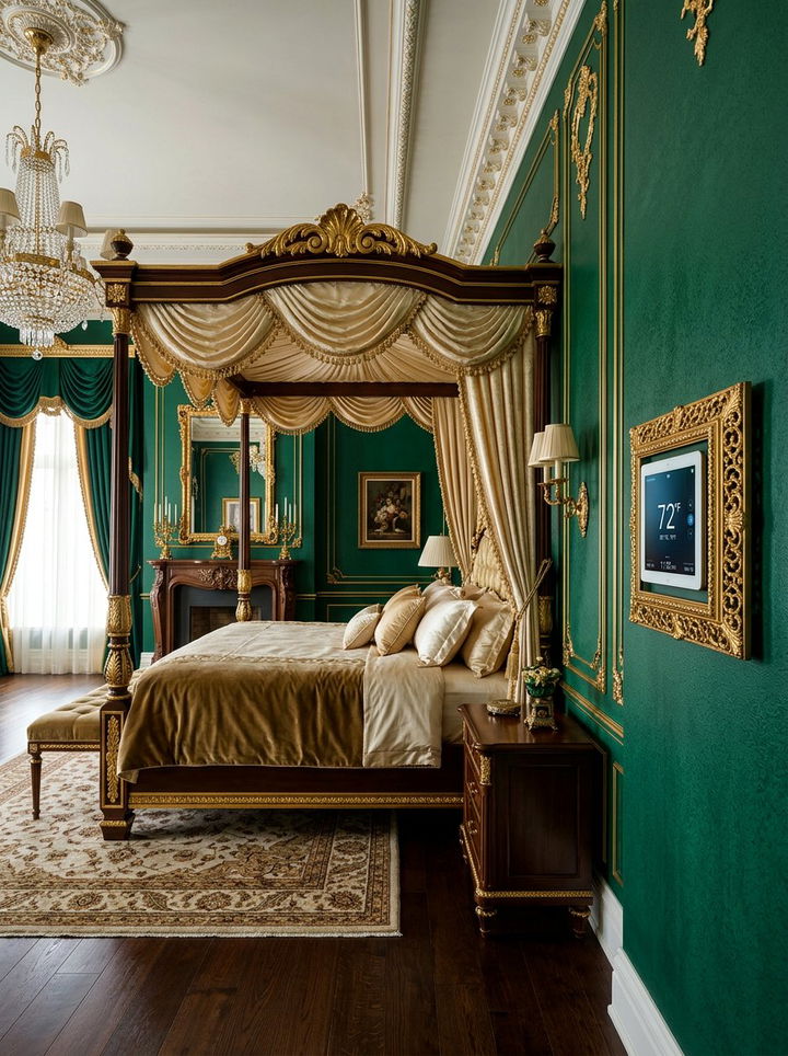 Gold Frame Digital Thermostat - 30 bedroom thermostats