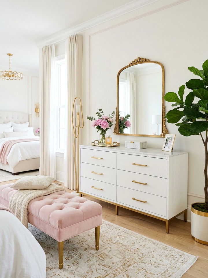 Gold Handle Dresser - 30 bedroom dresser ideas