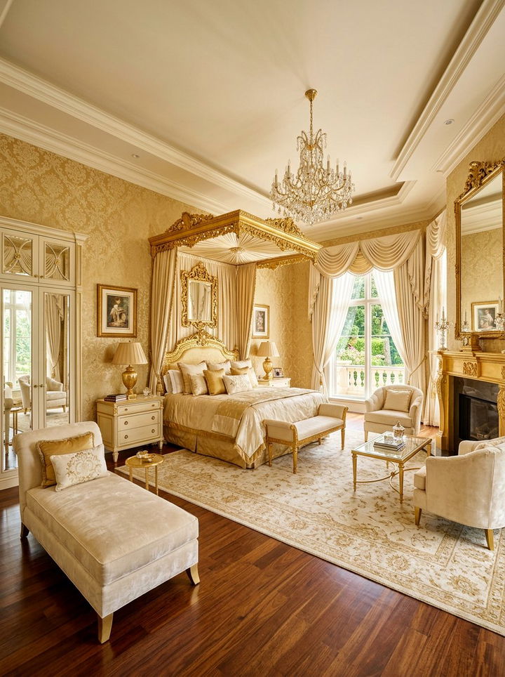 Gold Master Suite - 30 grand bedroom ideas