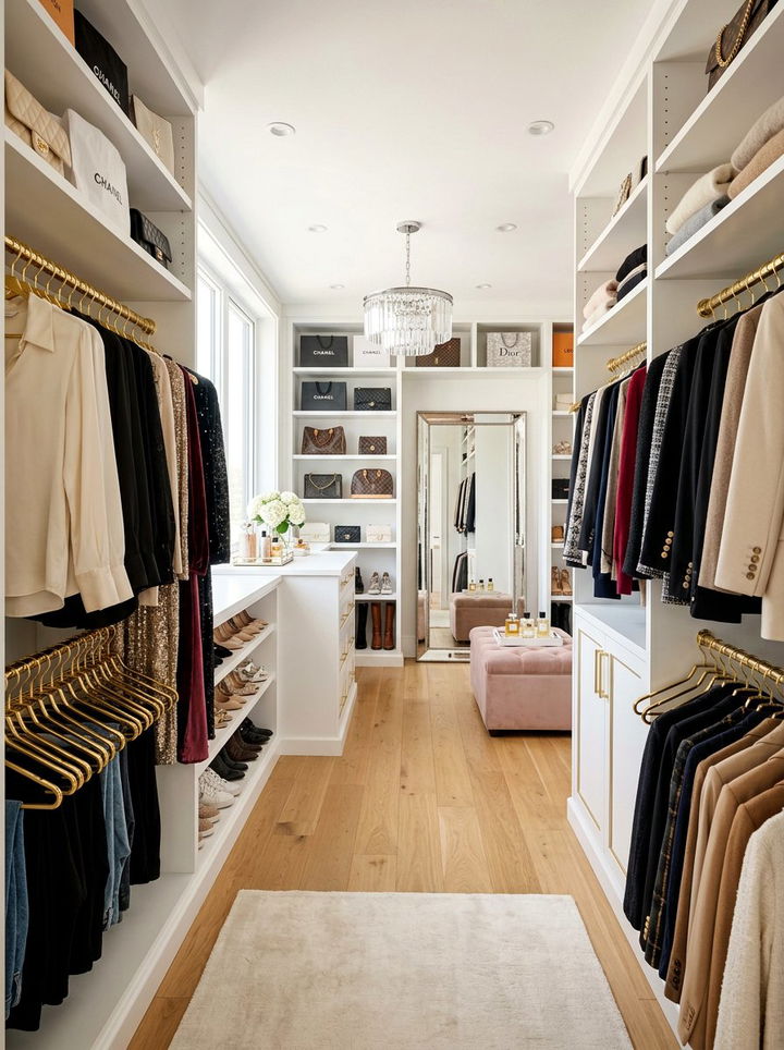 Gold Metal Hanger - 30 bedroom clothes hangers