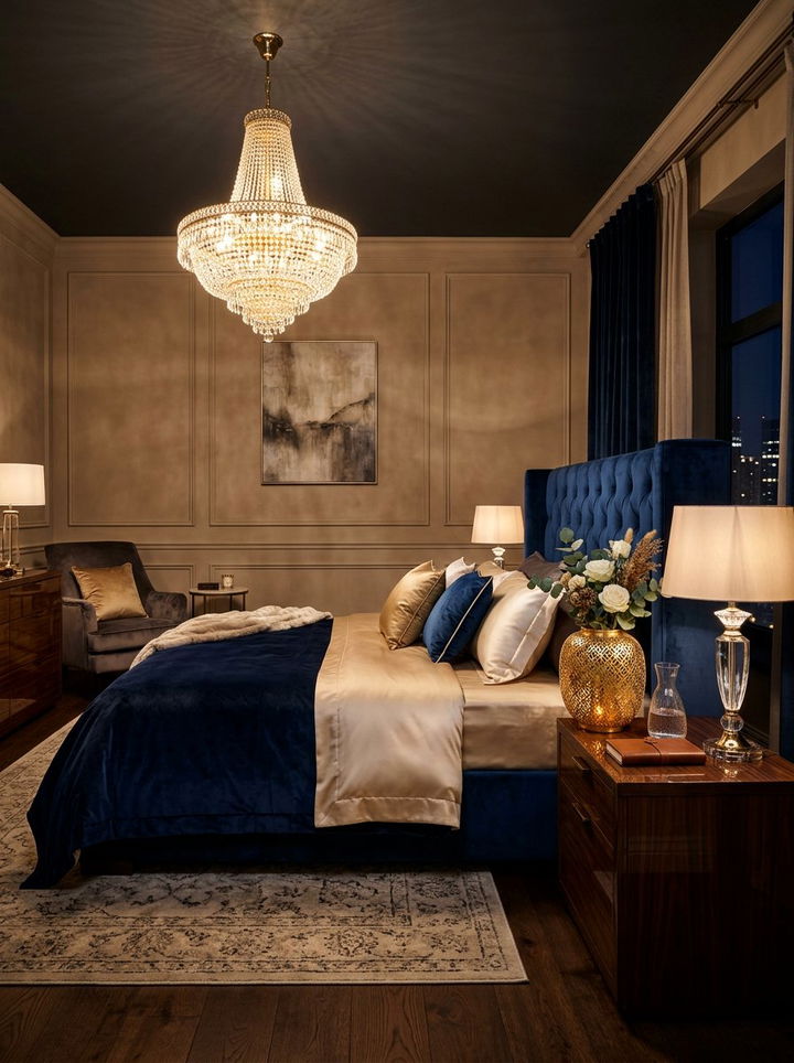 Gold Metal Vase - 30 bedroom vase ideas