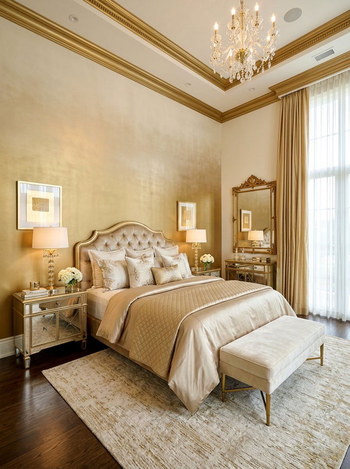 Gold Ombre Bedroom - 30 ombre bedroom ideas