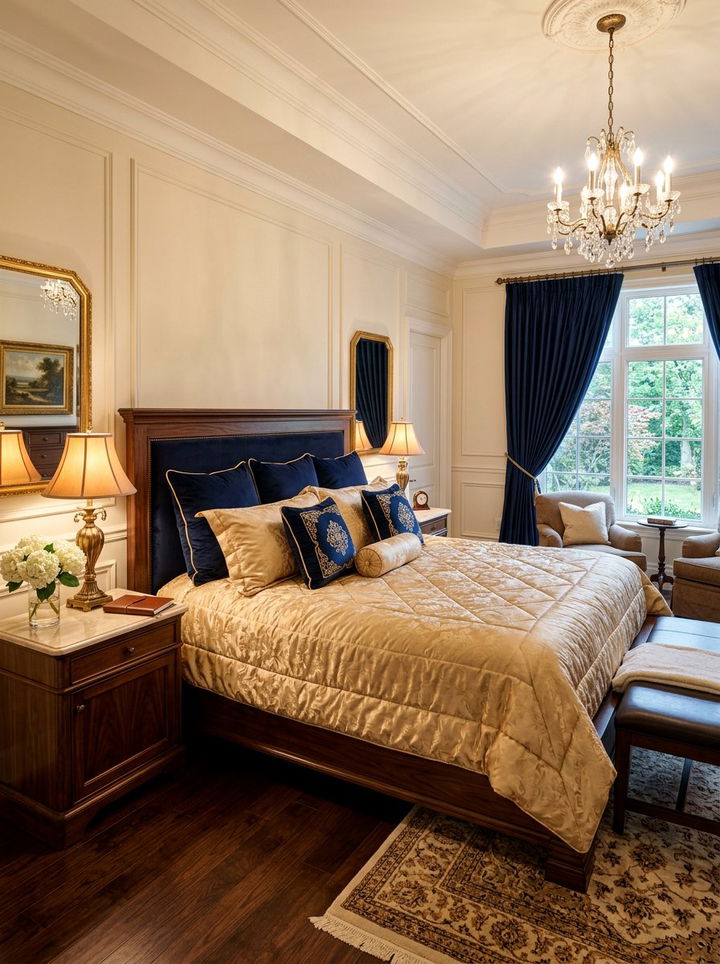 Gold Satin Duvet - 30 bedroom satin bedding ideas