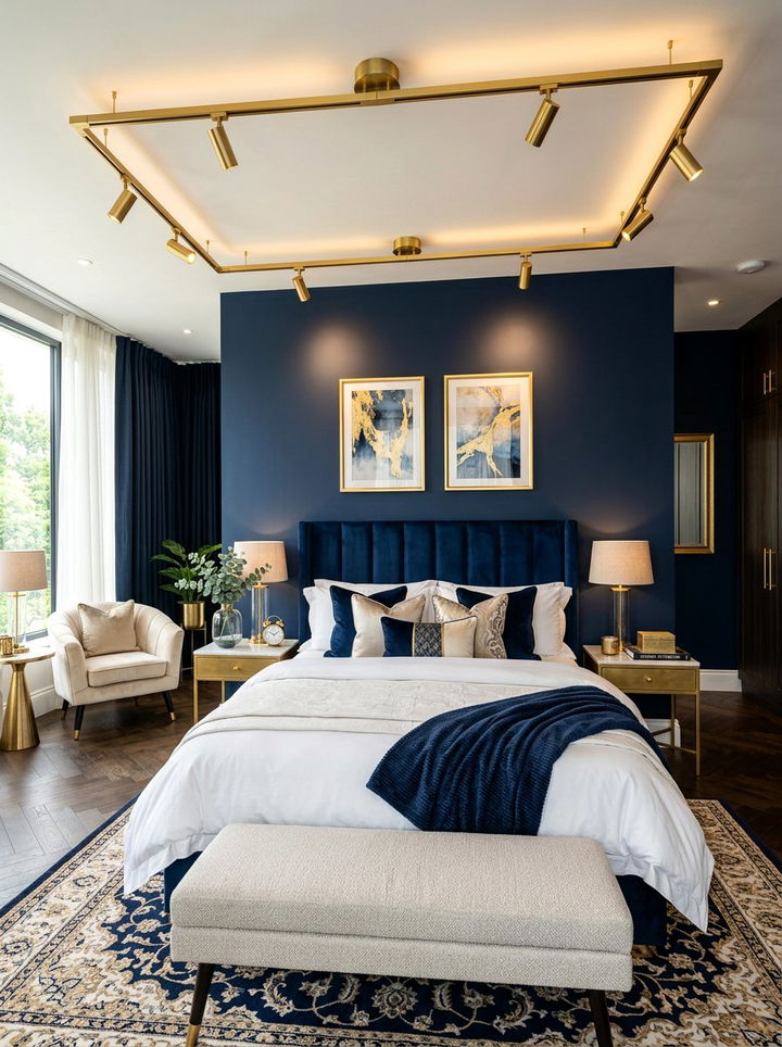Gold Track Lighting Master Bedroom - 30 bedroom track lighting ideas