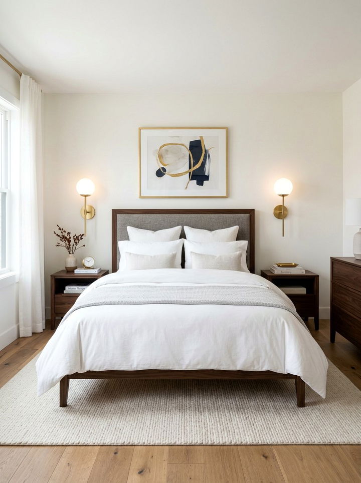 Gold Wall Sconces - 30 gold bedroom decor ideas