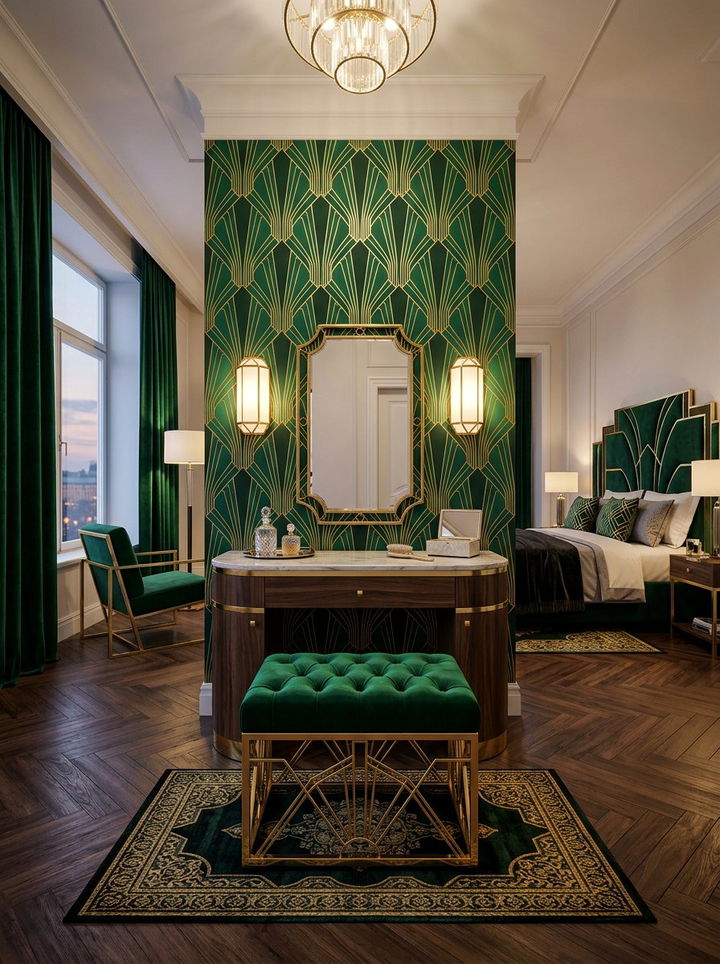 Gold base velvet ottoman - 30 bedroom ottomans