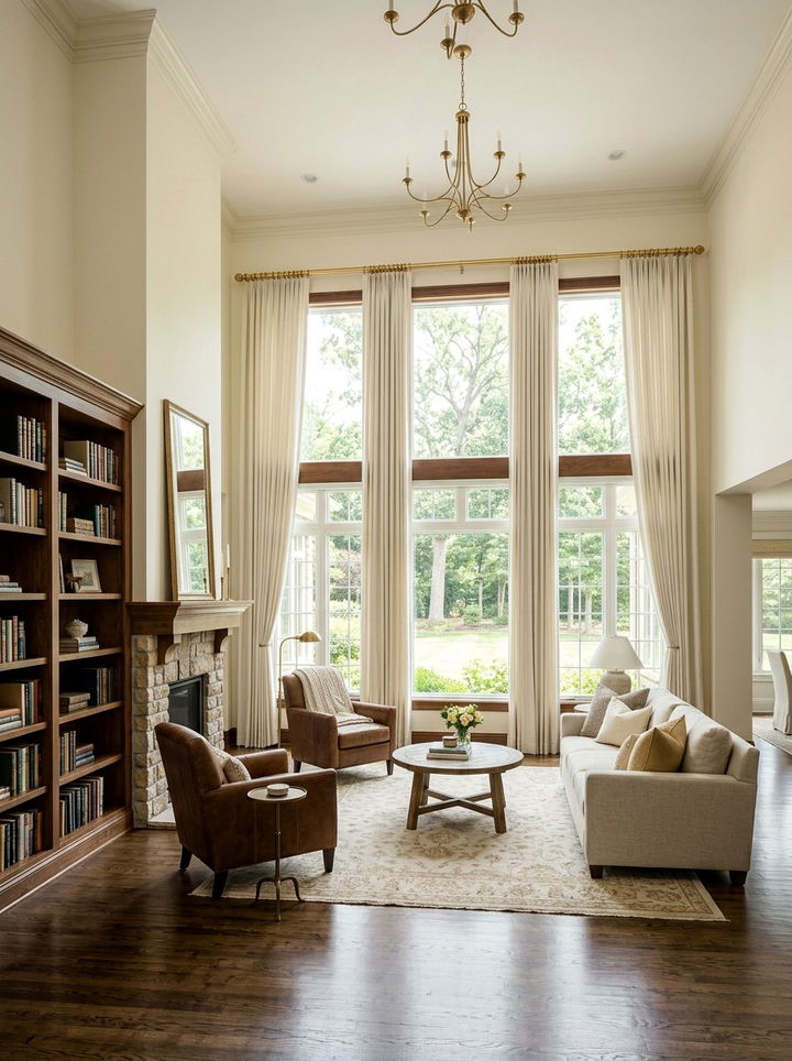 Gold curtain rods - 30 gold bedroom ideas