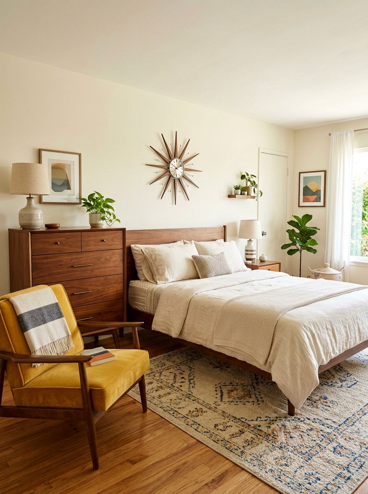 Golden yellow mid century modern - 30 golden yellow bedroom ideas