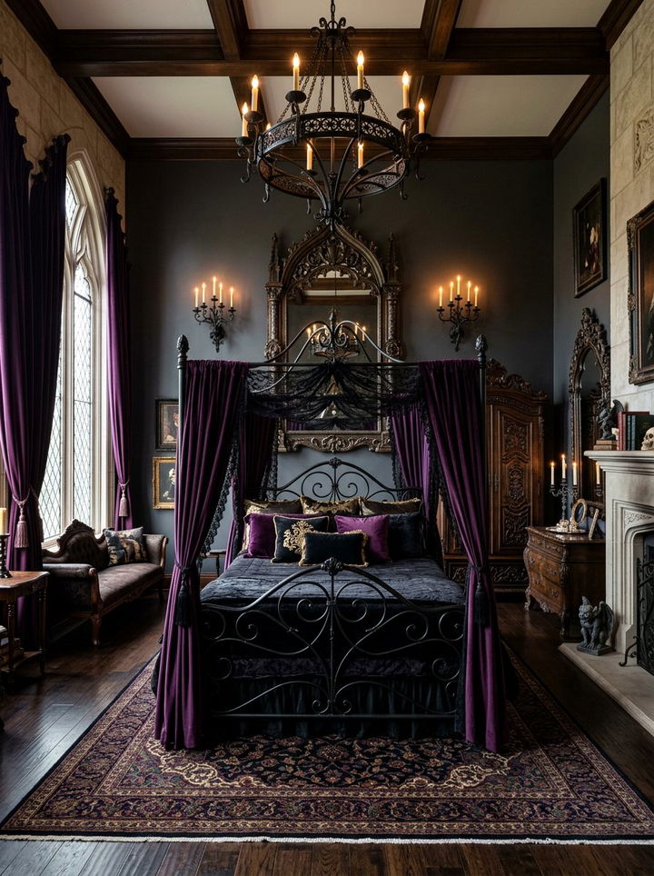 Gothic Bedroom - 30 bedroom themes