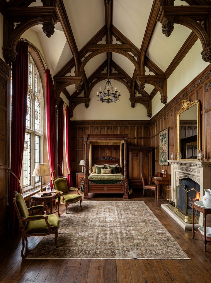 Gothic Manor Bedroom - 30 gothic bedroom ideas