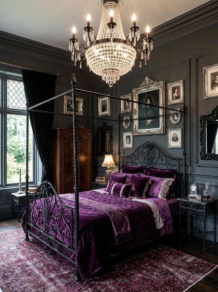 Gothic Victorian bedroom - 30 Victorian bedroom ideas