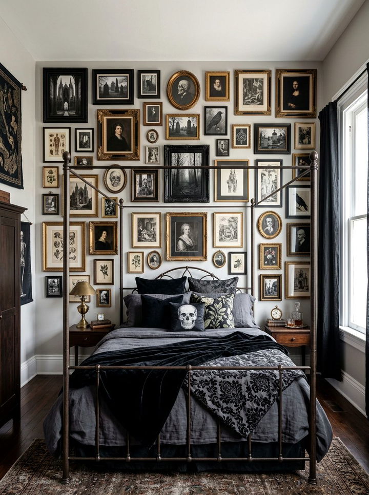 Gothic Wall Art Bedroom - 30 gothic bedroom ideas