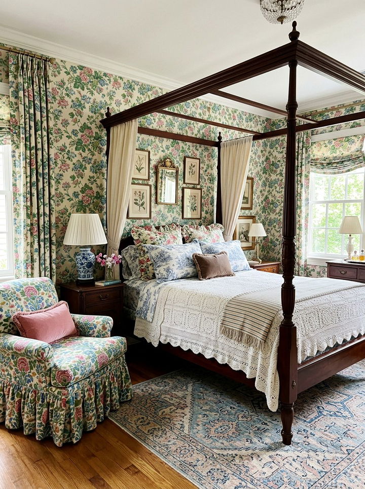 Grandmillennial Bedroom - 30 antique bedroom ideas