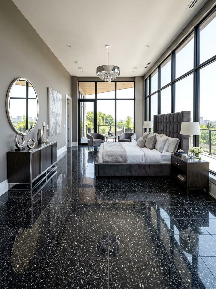 Granite Floor Tile - 30 bedroom tile ideas