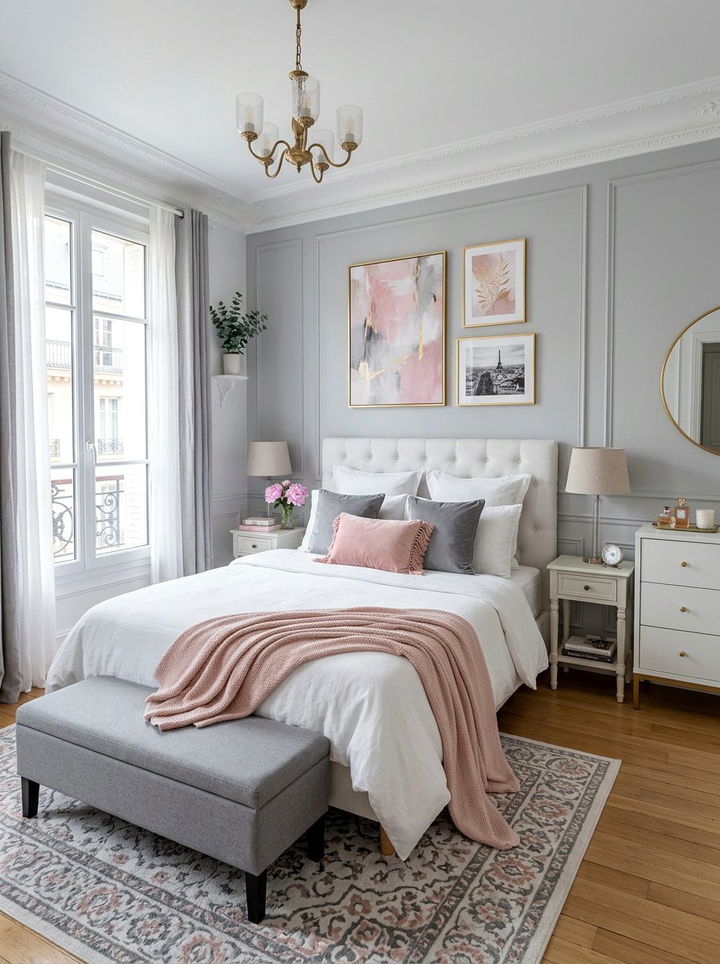 Gray And Pink Bedroom - 30 gray bedroom design ideas
