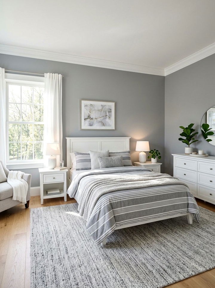 Gray And White Bedroom - 30 cool gray bedroom ideas