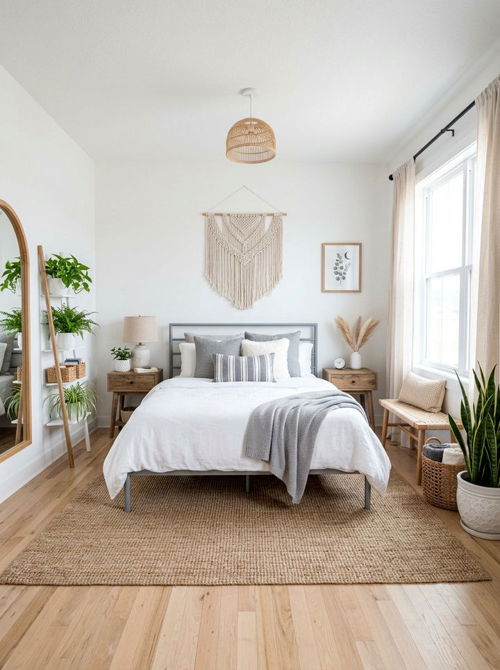 Gray And White Boho Bedroom - 30 bohemian gray bedroom ideas