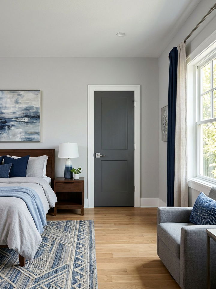 Gray Bedroom Door - 30 bedroom door ideas