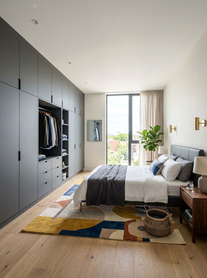 Gray Built In Wardrobe - 30 bedroom built-in wardrobes