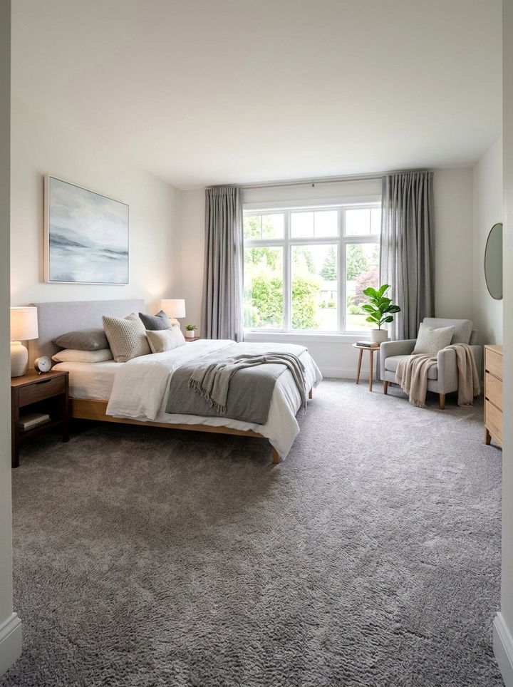 Gray Carpet Bedroom - 30 modern gray bedroom ideas