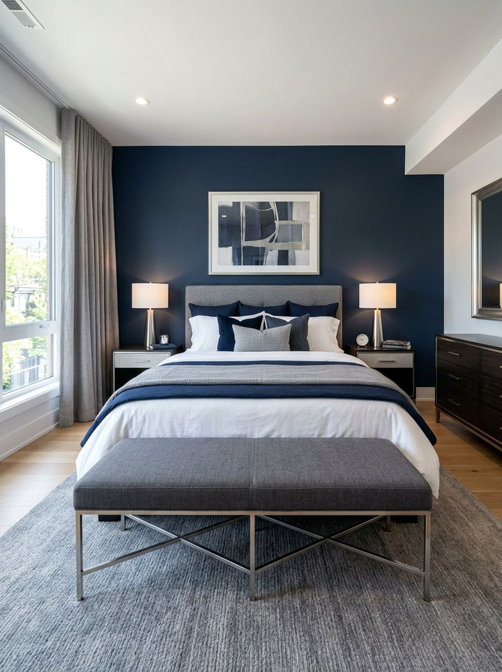 Gray Fabric Bench - 30 bedroom storage benches