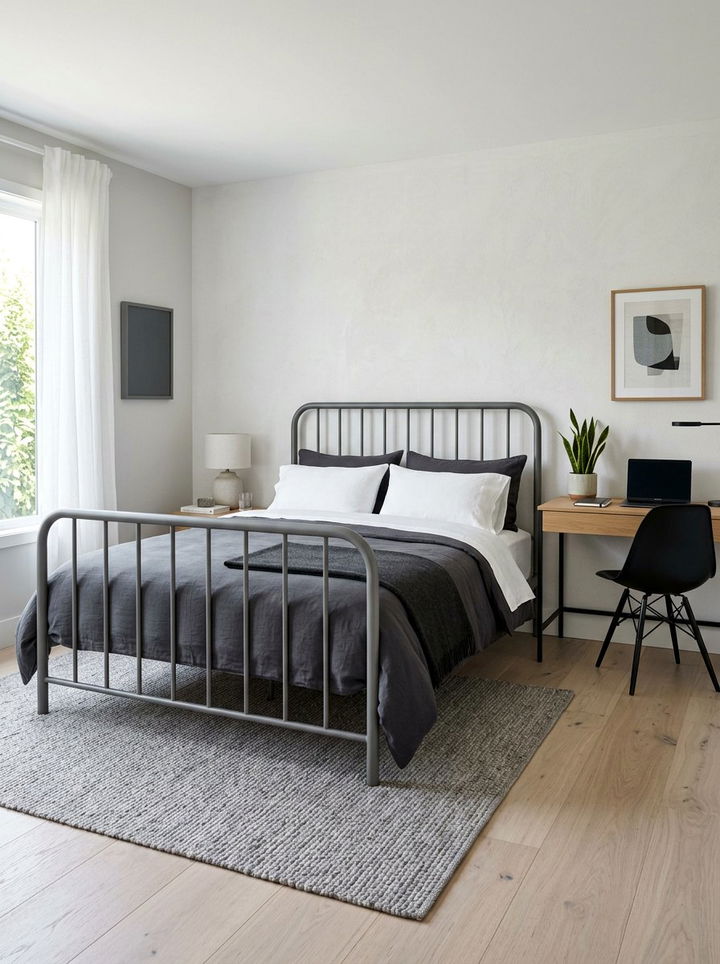 Gray Iron Bed Frame - 30 bedroom iron beds