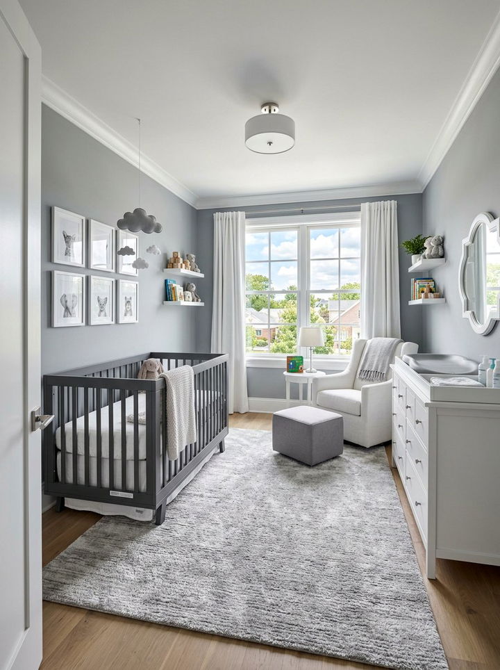 Gray Nursery - 30 infant bedroom ideas