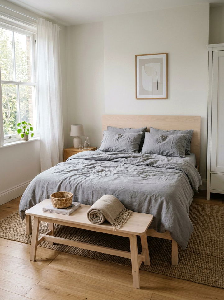 Gray Scandinavian Bedroom Linen Bedding - 30 scandinavian gray bedroom ideas