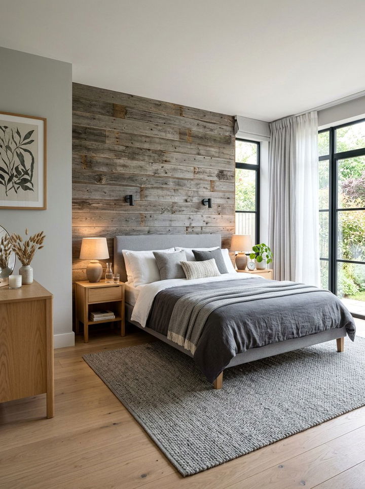 Gray Scandinavian Bedroom Wood Accents - 30 scandinavian gray bedroom ideas