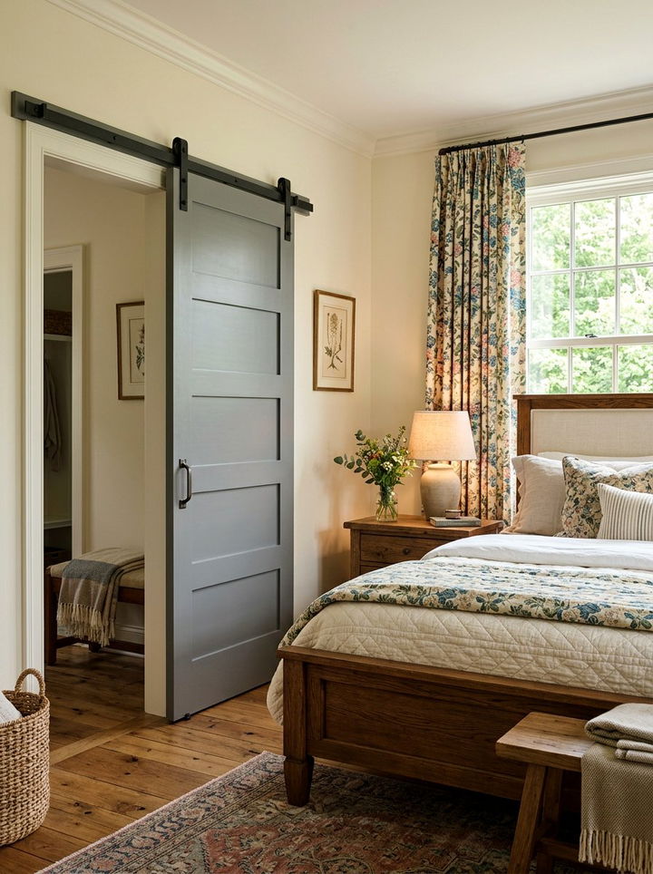 Gray Shaker Sliding Door - 30 bedroom sliding doors