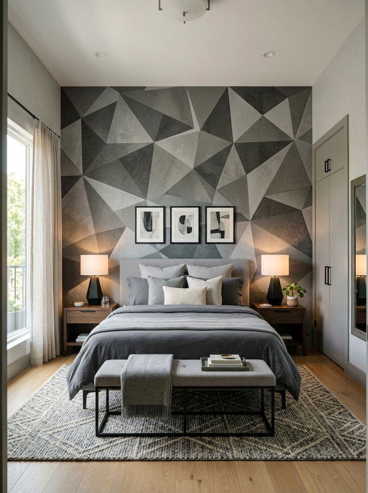 Gray Wallpaper Bedroom - 30 gray bedroom design ideas