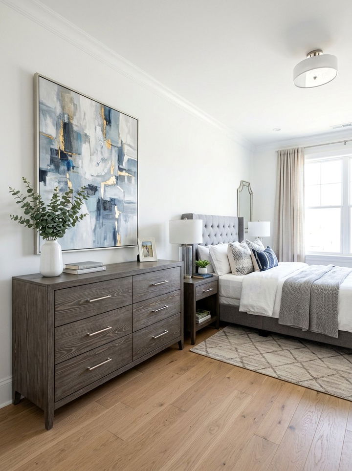 Gray Washed Pine Dresser - 30 bedroom pine furniture ideas