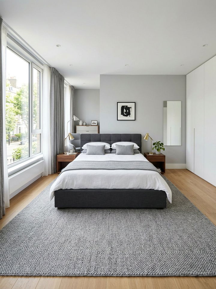 Gray Wool Rug - 30 bedroom wool rugs