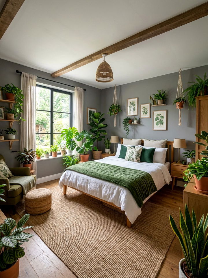 Gray and Green Bedroom - 30 bedroom gray walls