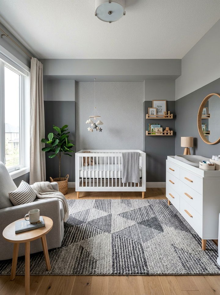 Gray nursery - 30 baby bedroom ideas