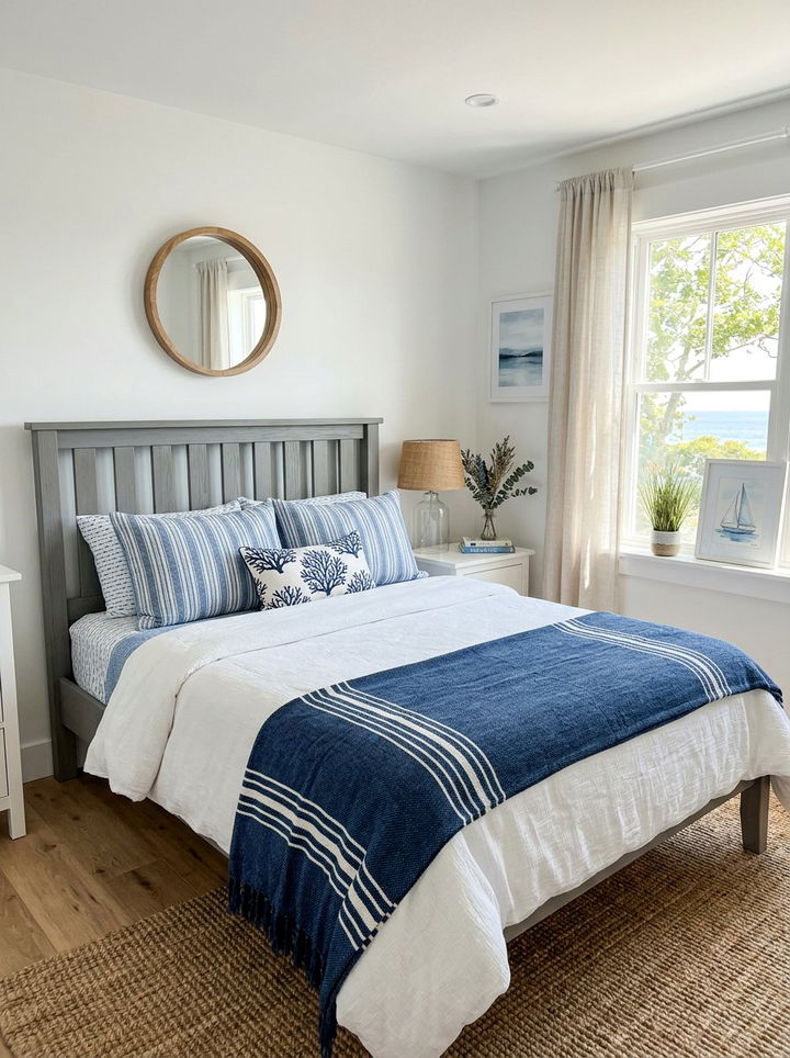 Gray painted wood headboard - 30 bedroom gray furniture ideas