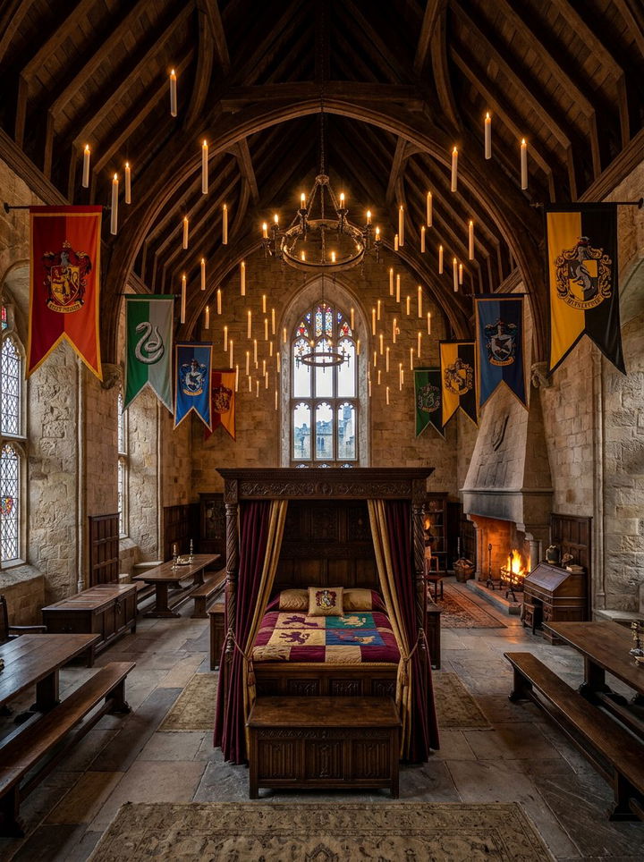 Great Hall Bedroom - 30 Harry Potter bedroom ideas