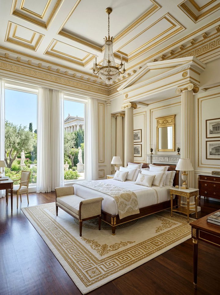 Greek revival bedroom - 30 historic home bedroom ideas