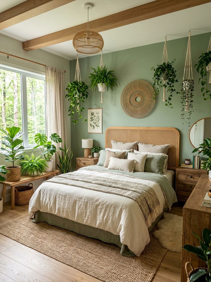 Green Bedroom - 30 bedroom renovation ideas