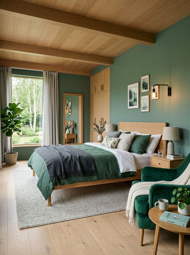 Green Master Scandinavian Bedroom - 30 scandinavian green bedroom ideas
